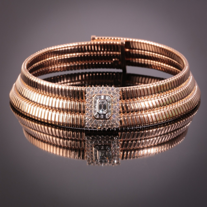 Amanda, Choker in oro e diamanti